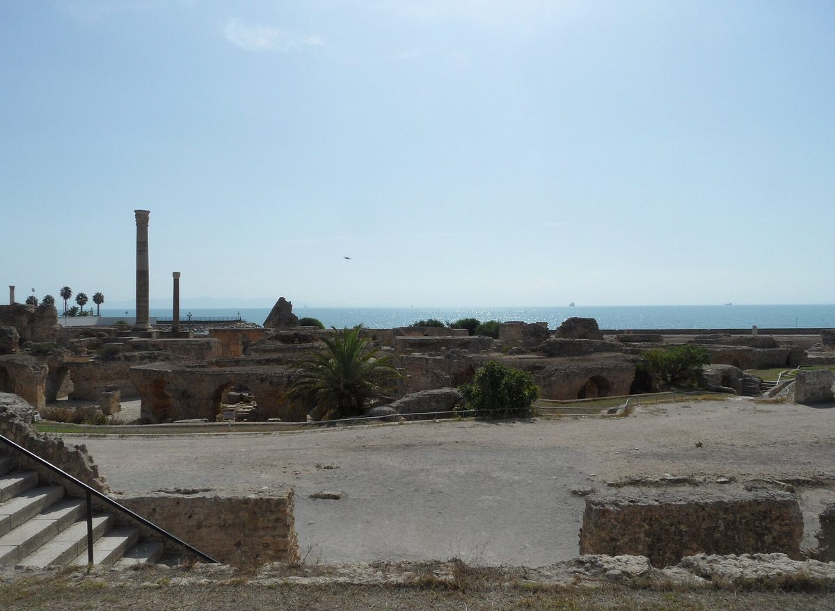Roman ruins of ancient Carthage near Tunis