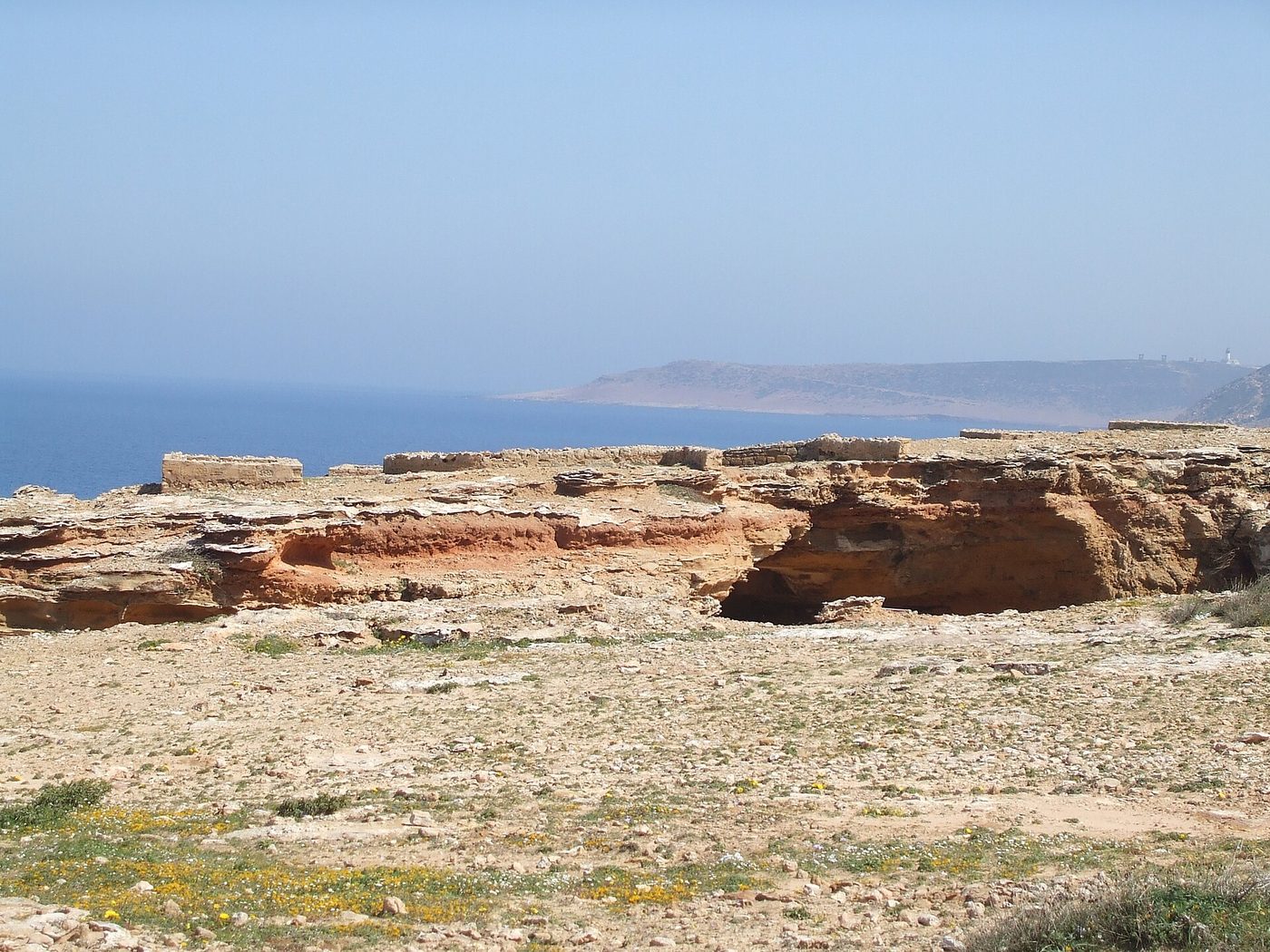 The Roman quarry caves at El Haouaria on the tip of Cap Bon, Tunisia