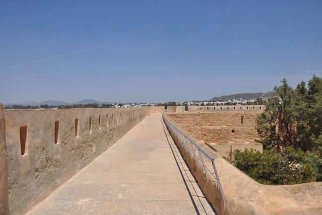 The honey-coloured kasbah fort of Hammamet, whose ramparts give the best view over the bay