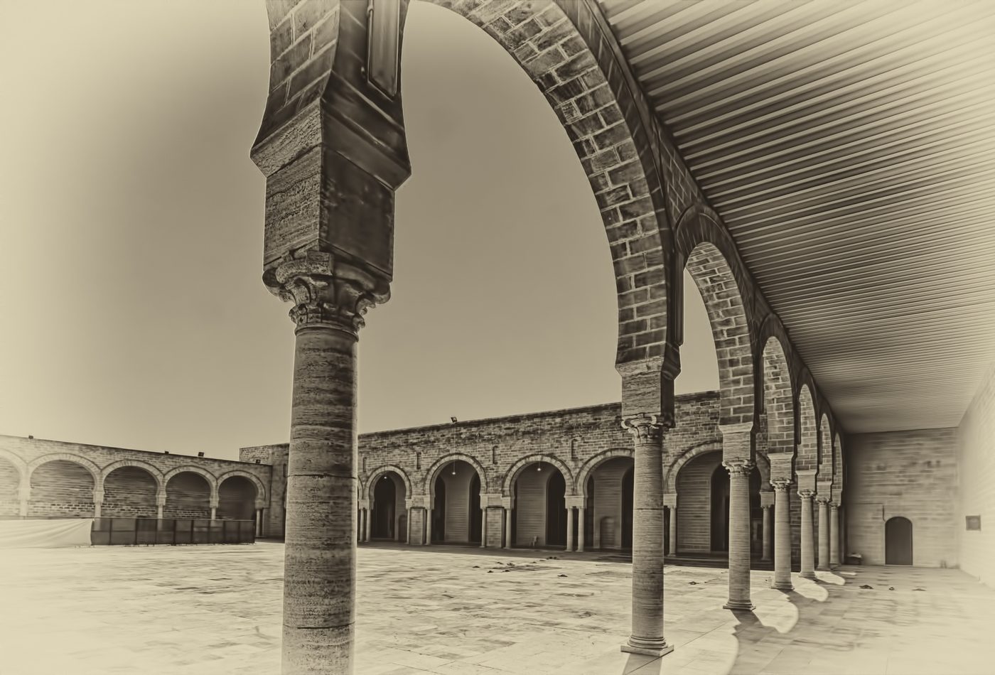 The Fatimid Great Mosque of Mahdia on the Cap Africa peninsula, Tunisia