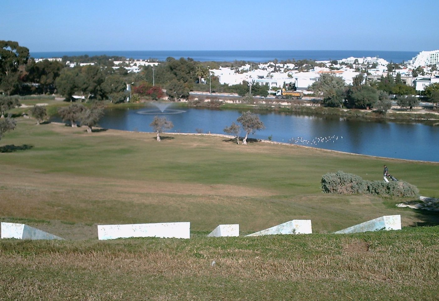 El Kantaoui golf course overlooking Port El Kantaoui resort