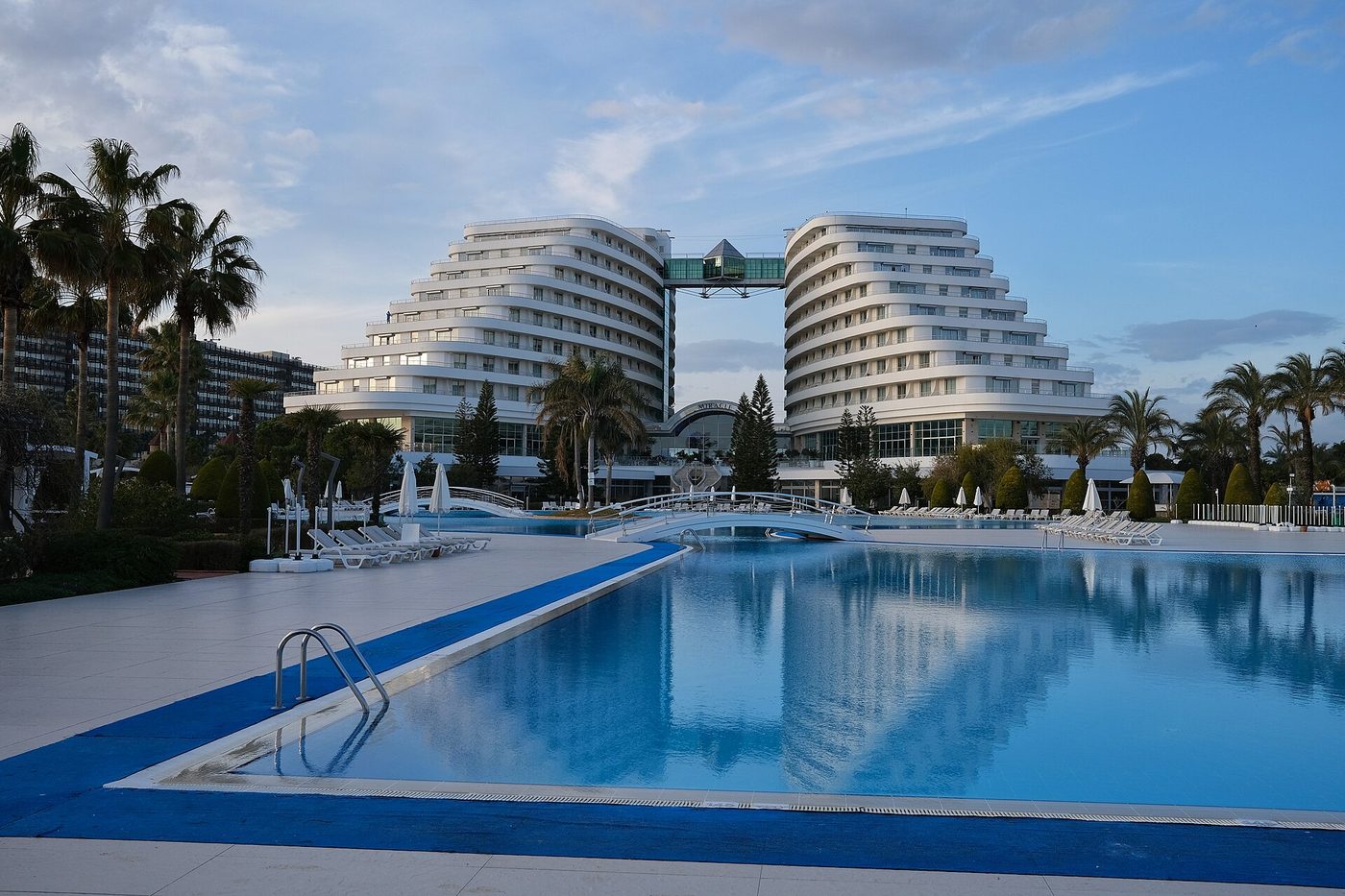 The developed resort coastline near Antalya on the Turkish Riviera, Turkey's main all-inclusive region