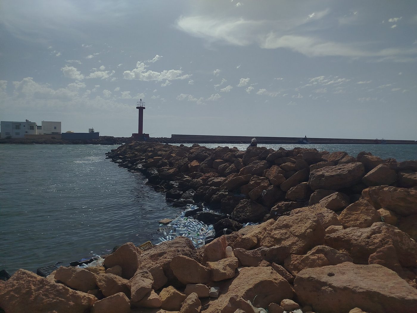 Fishing boats in the working port at Zarzis, Tunisia, a former Mediterranean sponge-fishing centre