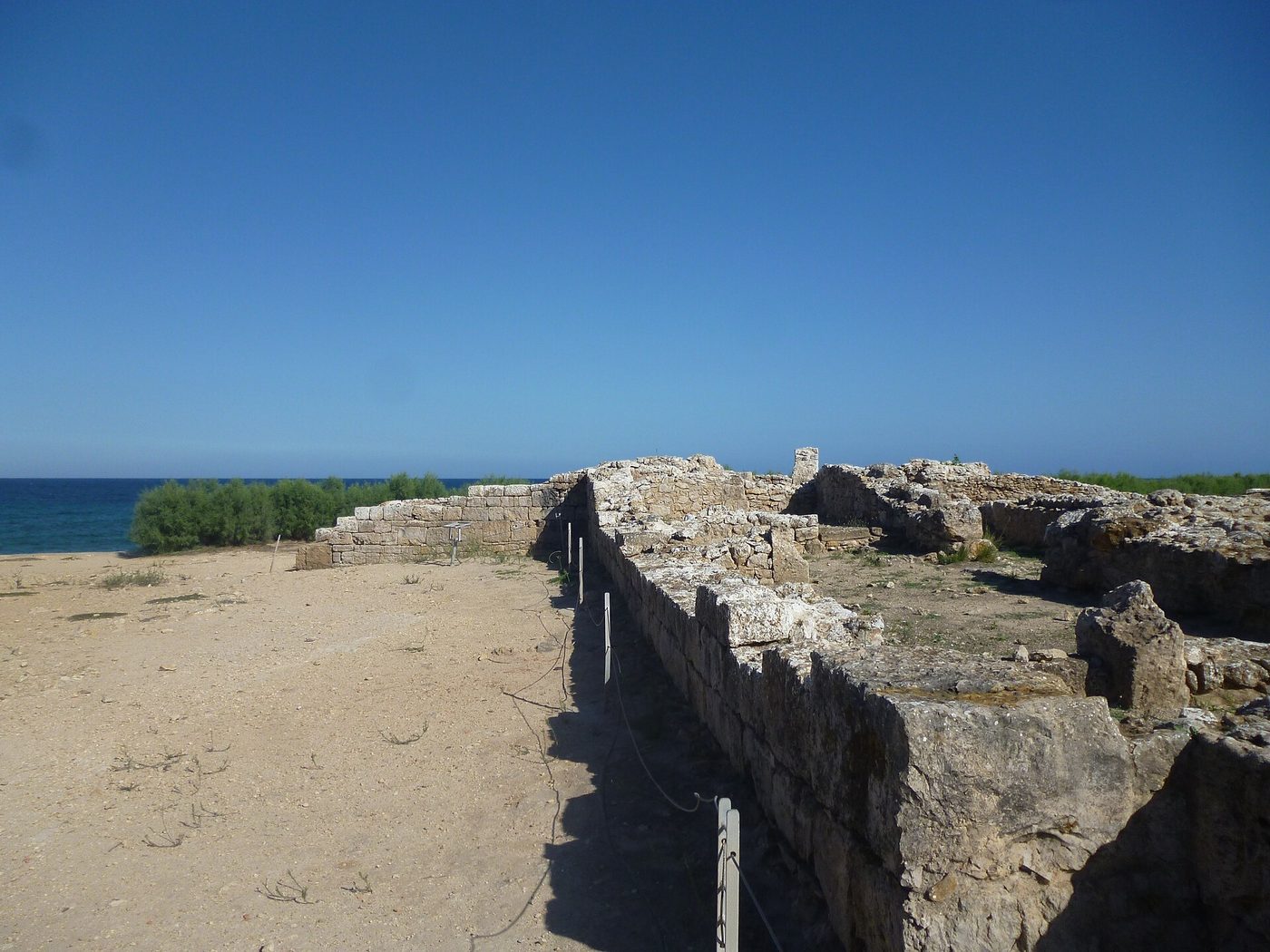 The seaside Punic ruins of Kerkouane on the Cap Bon peninsula