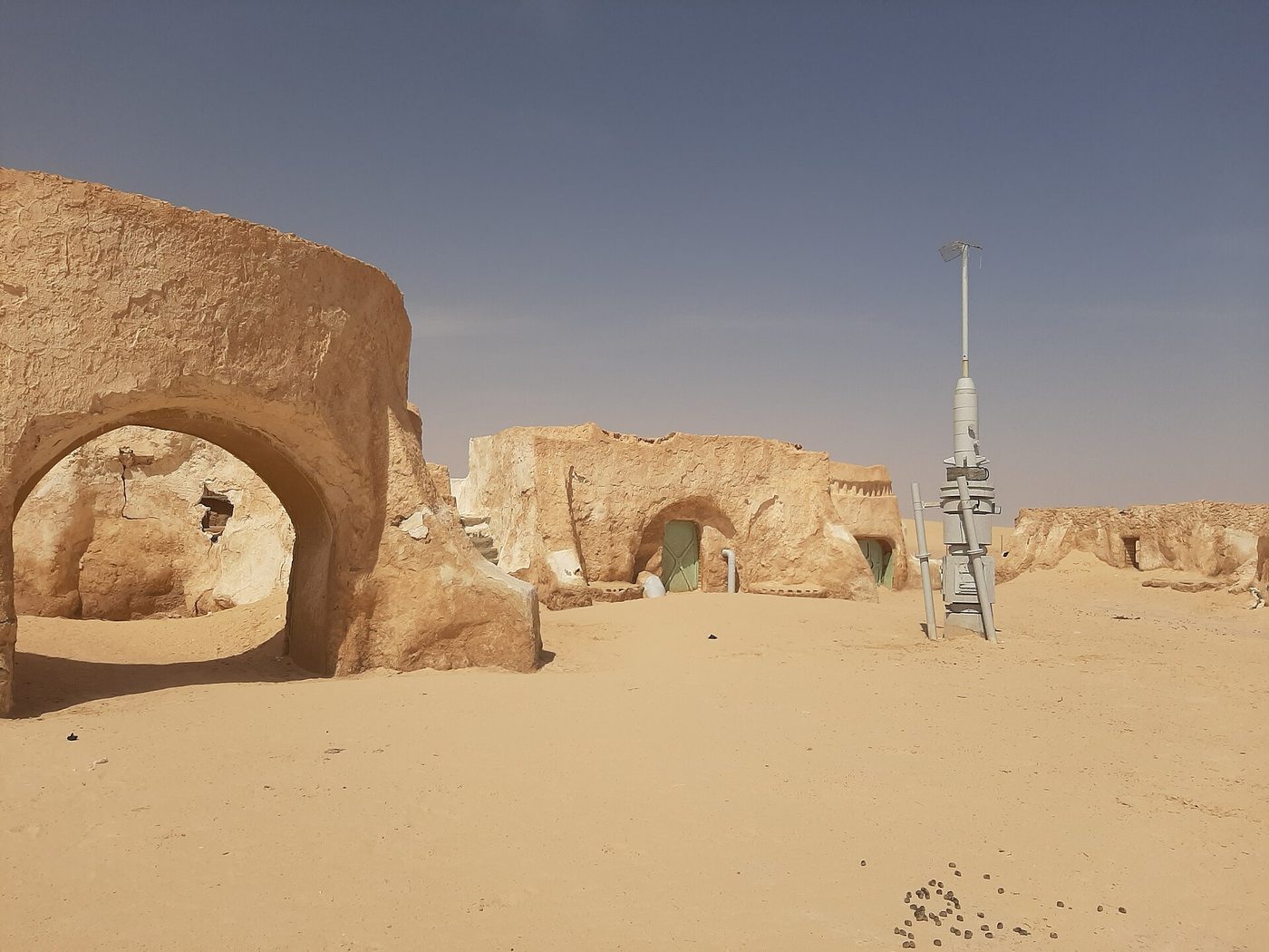 The Mos Espa Star Wars set in the desert outside Tozeur, Tunisia