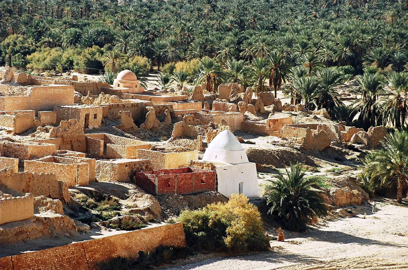 The abandoned old village of Tamerza, left after the floods of 1969